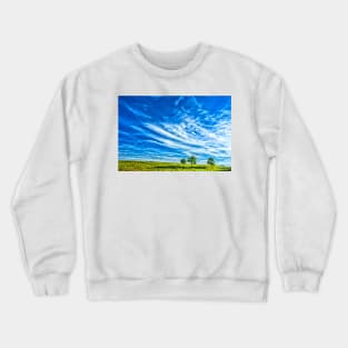 Blue Cloudy Sky Crewneck Sweatshirt